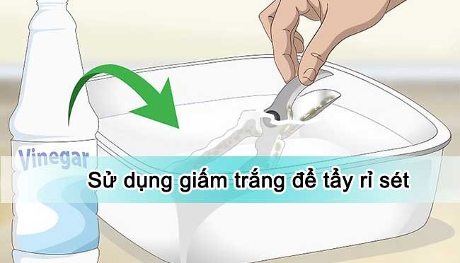 Sử dụng giấm trắng Sử dụng giấm trắng